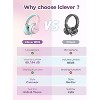 iClever Kids Headphones for School Travel, Safe Volume Limited, HD Mic Stereo Sound Over-Ear Girls Boys Headphones for Kid - 4 of 4