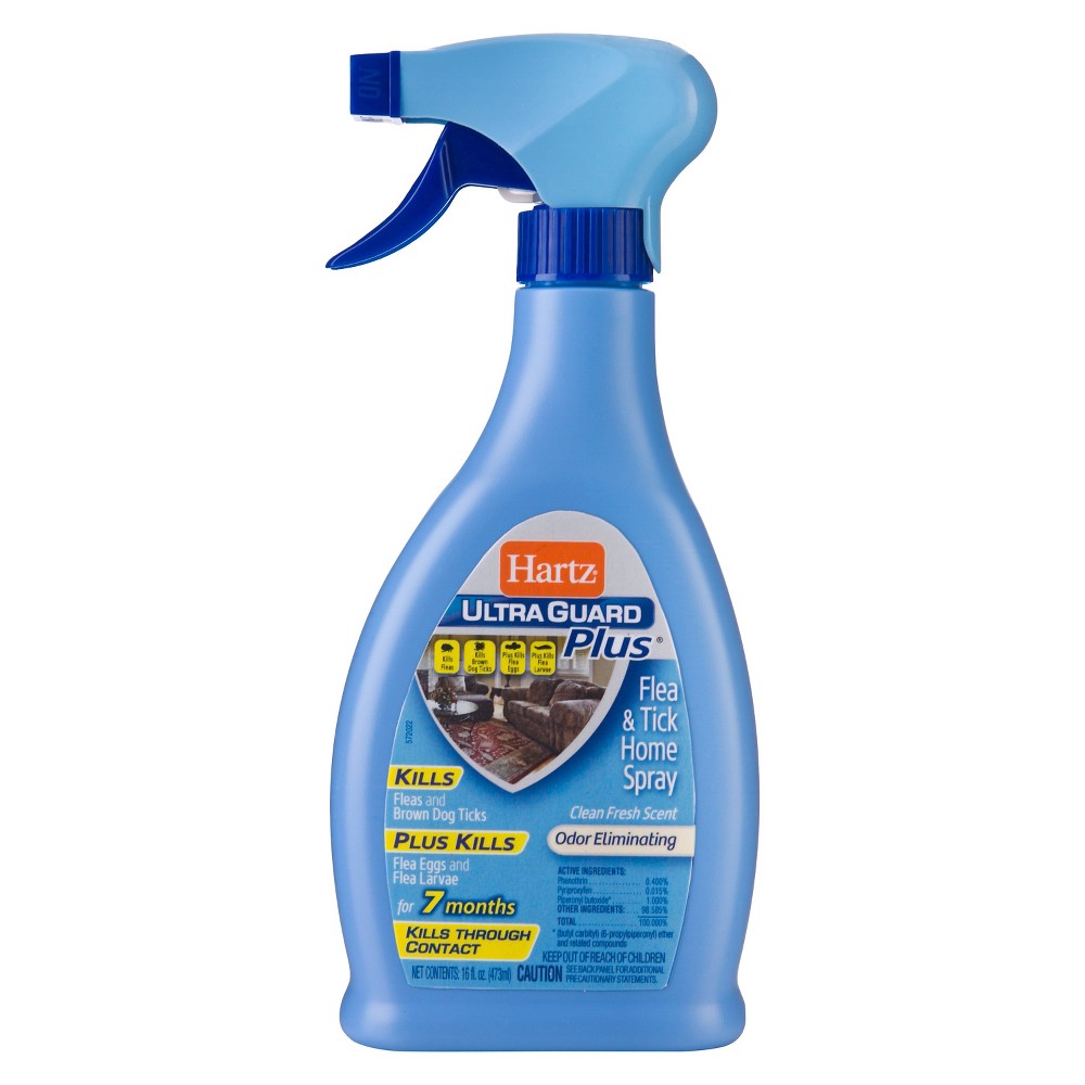 Hartz UltraGuard Plus Flea & Tick Home Spray Clean Fresh Scent, 16 oz