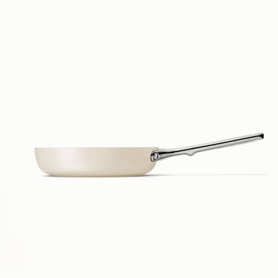 Cream Ceramic Nonstick Mini Fry Pan with Stainless Steel Handle