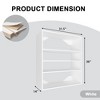 APRILSOUL Short Tower Unit Wall Mount 3-Shelf Wood Closet System - 4 of 4