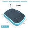 NAYSAYE Exercise Trainer Vibration Plate Fitness Platform for Home Training and Weight Loss, Black and Blue, 17.72"*12.2"*11.24" - 3 of 4