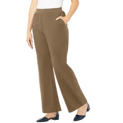 Catherines Women's Plus Size Petite Suprema Wide Leg Pant