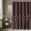 LunaLulinlk Brown Farmhouse Shower Curtain with Hooks - 2 of 4