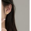 925 Sterling Silver Bow Stud Earrings for Women Teen Girls Small Ribbon Stud Earrings Bowknot - 3 of 4