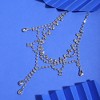 SOHI Women's Crystal Silver Casual Choker Necklace - 3 of 4