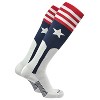 MK Socks PREMIUM Knit Baseball Softball USA Star Stirrup Knee high Socks - 2 of 3