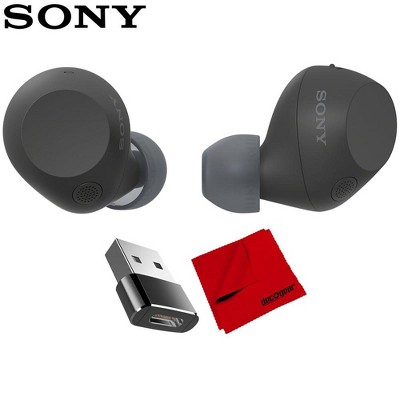 Sony Truly Wireless Noise Canceling Earbuds w/ Converter Adapter and Cloth