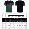 Men Soft Elasticity Slim Fit Block Stitch Crew Neck Short Sleeve Jersey T Shirt - 3 of 3