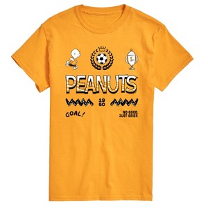 Men's - Peanuts - Charlie Brown Soccer Jersey Short Sleeve Graphic T-Shirt - 1 of 4
