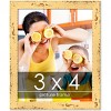 PosterPalooza | Photo Size Shabby Chic Yellow Frame - UV Acrylic, Foam Board Backing, Hanging Hardware - 2 of 4