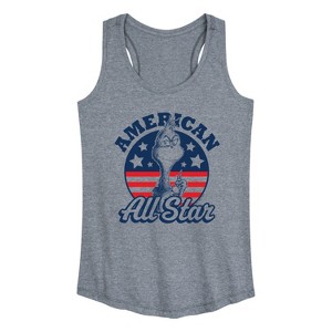 Women's - Dr. Seuss - The Grinch America's Favorite Mean One Graphic Racerback Tank - 1 of 4
