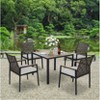 Dolonm All-Weather Patio SetAcacia Wood Table & Rattan Chairs, UV-Resistant for Outdoor Dining - 3 of 4
