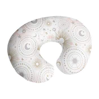 Sweet Jojo Designs Girl Support Nursing Pillow Cover (Pillow Not Included) Celestial Pink Gold and Grey