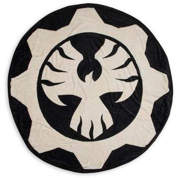Just Funky Gears of War Phoenix Omen Round Fleece Throw Blanket - 60”