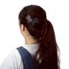 Unique Bargains Women's Floating Tie Shape Shape Magic Tapes Hair Pads Black 2 Pcs - 2 of 4