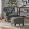 NicBex Soft Fabric Accent Chair,Upholstered Living Room Chairs with High Backrest and Ottoman,Modern Armchair,Accent Chairs for Living Room - 4 of 4