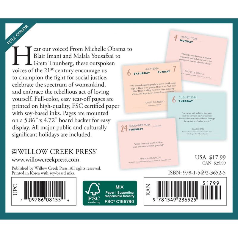 Willow Creek Press 2024 Daily Desk Calendar 5.2&#34;x6.2&#34; That&#39;s What She Said, 2 of 6