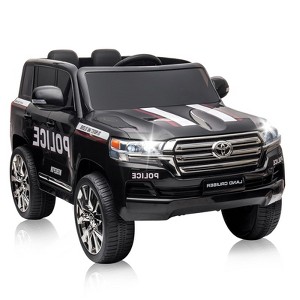 Licensed Toyota Land Cruiser 12V Kids Ride-On Car Truck, 2-Seater, 3 Speeds, Remote Control, LED Lights, Music & Horn - 1 of 4