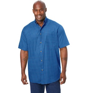 KingSize Short Sleeve Wrinkle Resistant Sport Shirt - 1 of 4