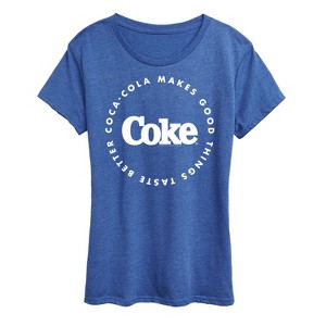 Women's - Coca-Cola - Coke Makes Things Taste Better Short Sleeve Graphic T-Shirt - 1 of 4