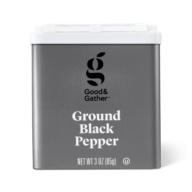Ground Black Pepper - 3oz - Good &#38; Gather&#8482;, 1 of 6