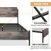 Bed Frame with & Headboard, Platform Bedframe with Under Bed Storage, All-Metal Support System - 4 of 4