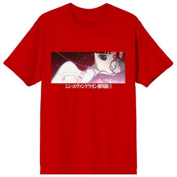 Neon Genesis Evangelion Mari Illustrious Makinami Men's Red T-shirt