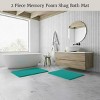 Lavish Home 2-Piece Chenille Memory Foam Bathroom Rugs Set - 2 of 4