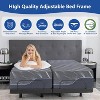 Vipbear Updated Adjustable Bed Base with 12" Gel Memory Foam Mattress, Massage, Wireless Remote Smart Bed - 3 of 4