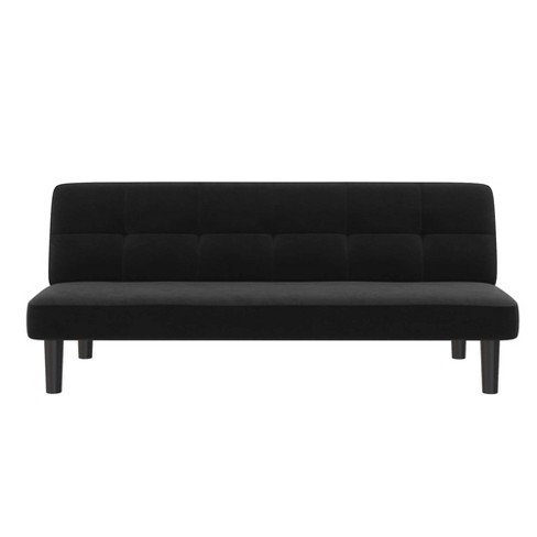 Robby Upholstered Futon Black Microfiber Room Joy Target