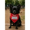 Parisian Pet 'Hello My Name Is' Bandana - Trendy, Comfortable Red Pet Name Tag Bandana for Dogs & Cats - 2 of 4