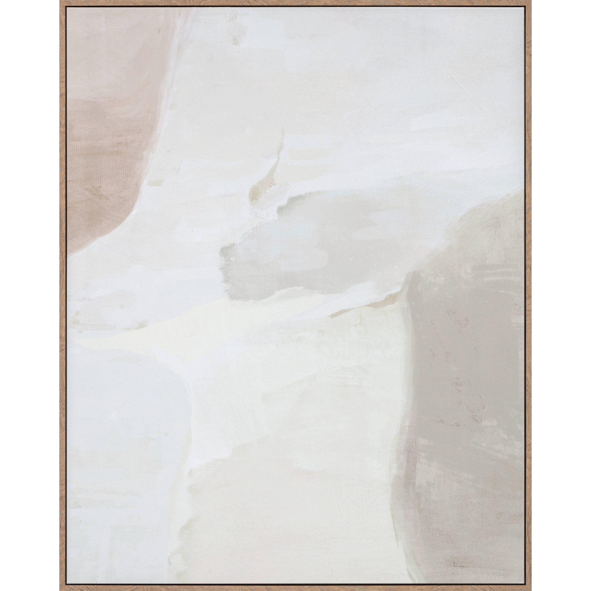 24" x 30" Neutral Abstract Lines Framed Canvas - Threshold™ designed with Studio McGee
