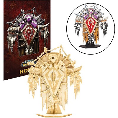 Incredibuilds World of Warcraft Horde Poster & Wood Model Figure Kit