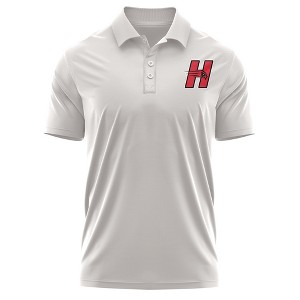 University of Hartford Adult Polo Left Chest Logo, Athletic Heather - 1 of 4