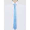 INSPIRE CHIC Men's Formal Casual Pre-tied Solid Color Neck Adjustable Zipper Ties - 2 of 4