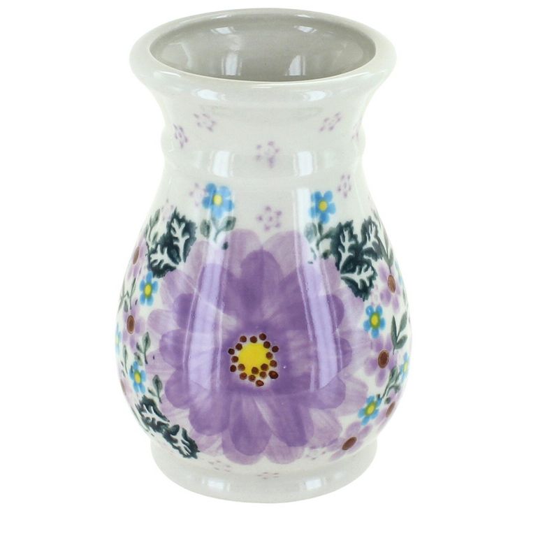 Blue Rose Polish Pottery 216 Vena Small Vase, 1 of 2