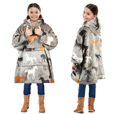 Solaris Blanket Hoodie Sweatshirt for Kids - Warm Soft Gift, Oversized Cozy Fleece Sweatshirt Pullover for Teens, Girls, Boys