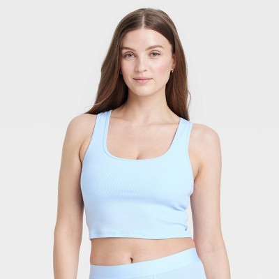 Women's Cotton Blend Ribbed Cropped Tank Top - Auden™