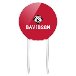 Davidson College Primary Logo Acrylic Cake Topper Party Decoration for Wedding Anniversary Birthday Graduation - 1 of 4
