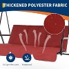 Patio Swing Chair With Adjustable Canopy, Outdoor Swing Chair With Adjustable Tilt Shade, Canopy Hanging Swings Glider Lounge Chairs - 4 of 4