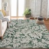 Area Rug Botanical Floral - Leaf Printed Accent Carpet with Non-Slip Backing, Stain-Resistant Indoor Rug for Living Room, Bedroom, Kitchen - 4 of 4