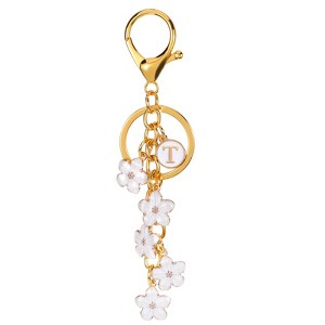Unique Bargains  Metal Small Beautiful Personalized Flower Keychain for Handbag Purse - 1 of 4