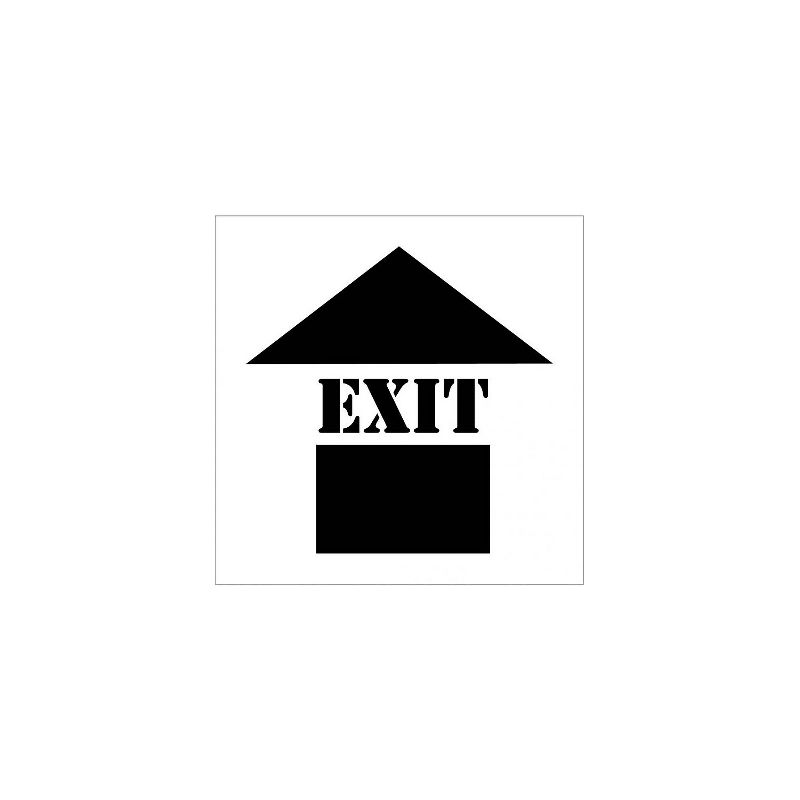 National Marker Stencil "Exit " 24" x 24" (PMS209), 1 of 2