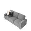 Mocamel 83.86" Corduroy Fabric 3 Seater Sofa Modern Compressed Couch for Living Room, Bedroom, Office - 2 of 4