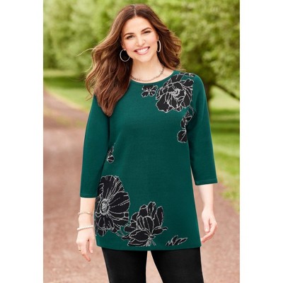 Catherines Patterned Pullover Sweater