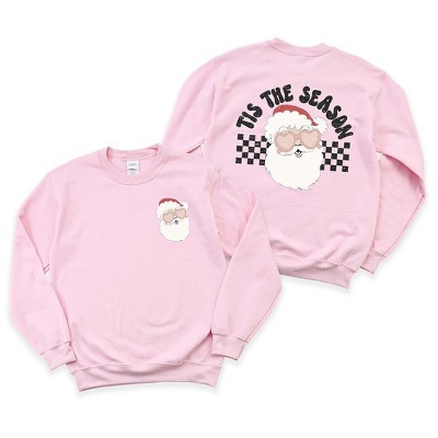 Simply Sage Market Women's Graphic Sweatshirt Tis The Season Santa Front and Back