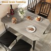 Kitchen Table and Chairs for 2, Dining Table Set with Cushion Seats for Small Space - 3 of 4