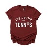 Simply Sage Market Life Is Better With Tennis Short Sleeve Tee - 2 of 4