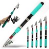 Portable Telescopic Fishing Rod Mini Fishing Rod Fishing Pole 3.6M For Travel Saltwater Freshwater Fishing - 2 of 4