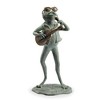 SPI Home Rock Star Frog Garden Sculpture – 21.5" Tall Whimsical Metal Musician Statue, Fun Outdoor Décor for Music Lovers - 2 of 3